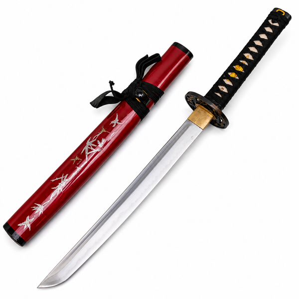 ‘Shogun’s Red Rage’ Tanto with 1095 Makuri Lamination