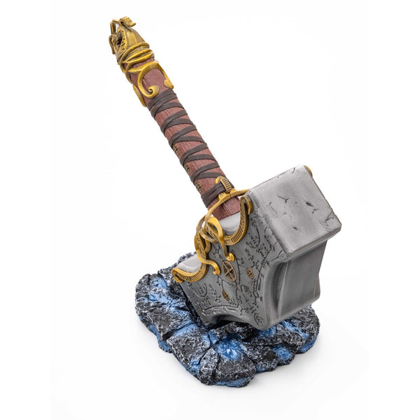 God Of War Mjölnir Metal Hammer With Stand